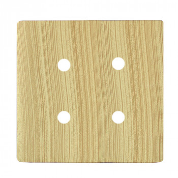 Placa p/ 4 Furos 4x4 - Novara Maple